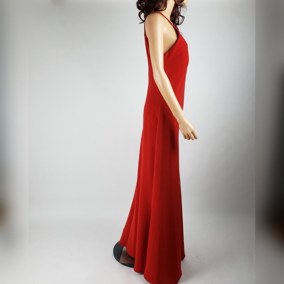 Calvin Klein Gorgeous Red Maxi Formal Dress - Picture 2 of 5